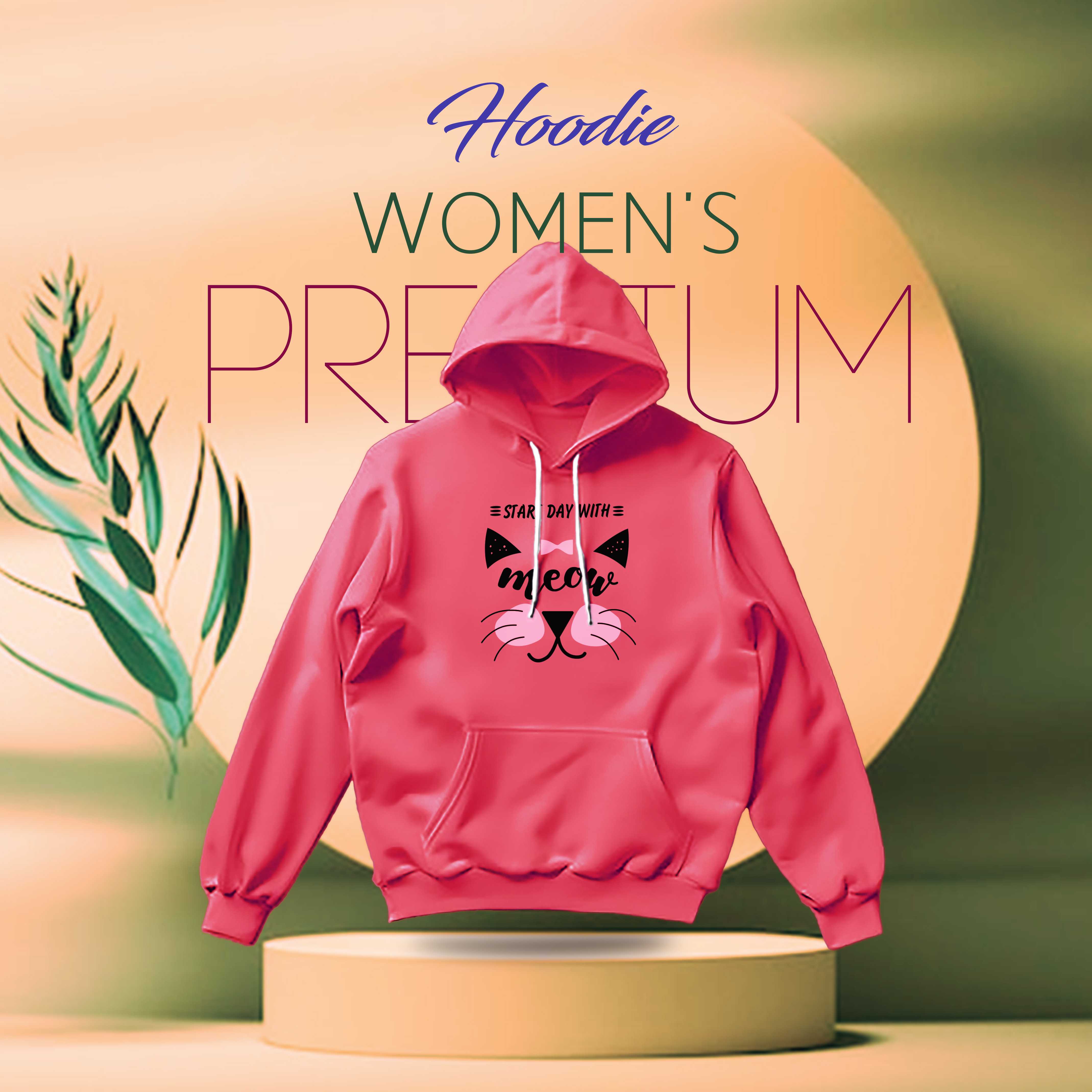 Ladies winter hoodie