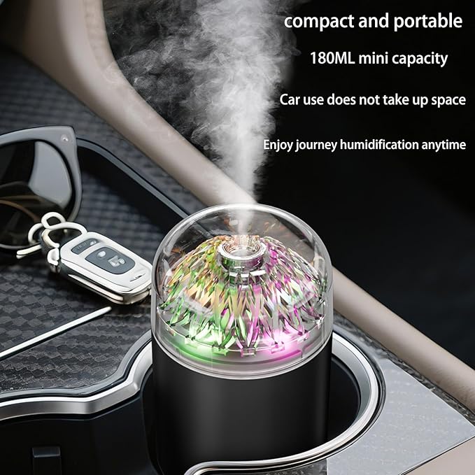 USB Mini Humidifier with Colorful LED Light