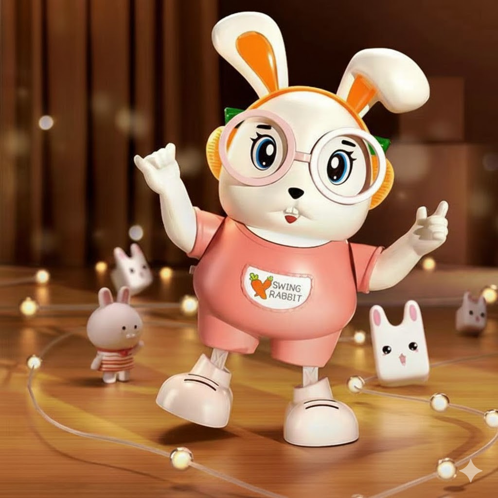 Swing Rabbit Dancing Toy – Rechargeable & Fun for Kids