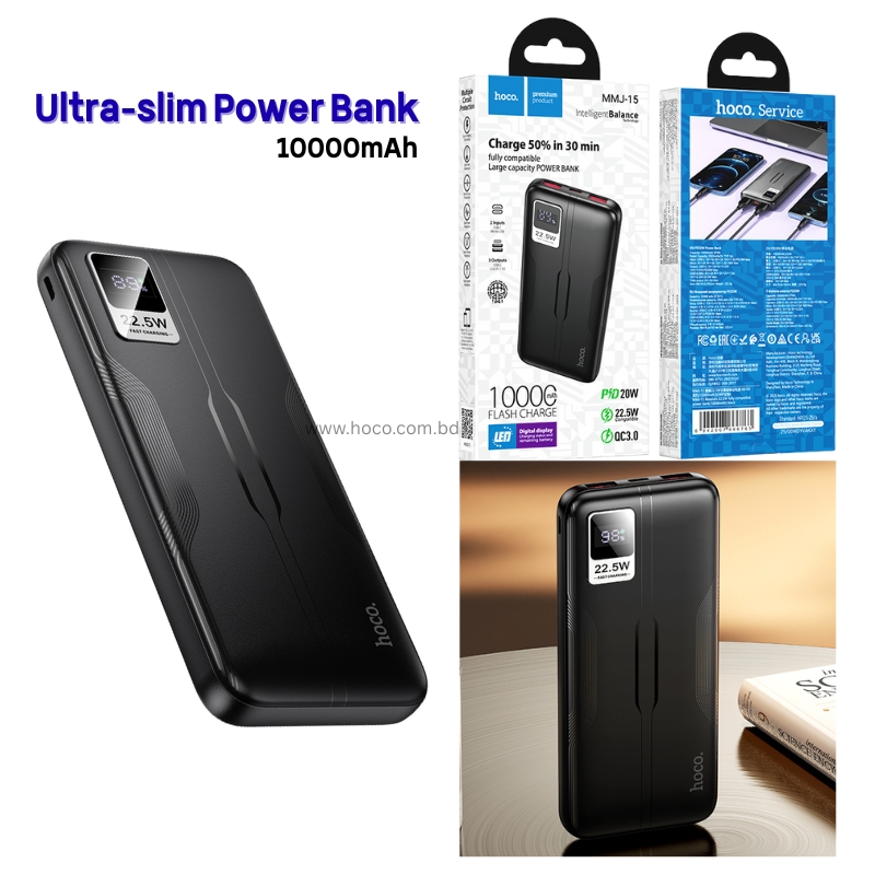Hoco MMJ15 Resolute 22.5W 10000mAh Fast Charging Power Bank