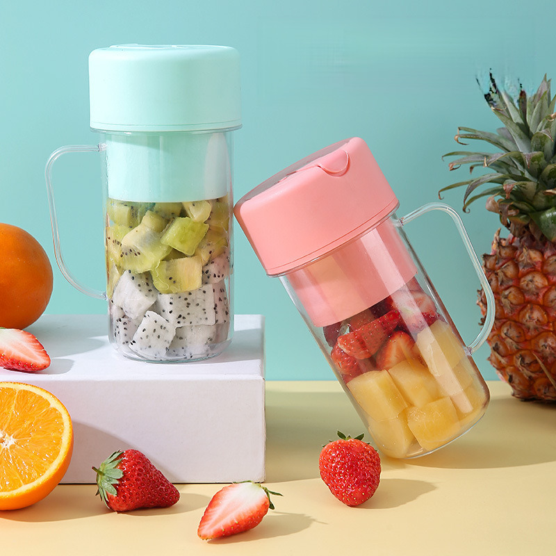 USB Electric Stainless Steel Fruit Juicer Cup Extractor Blender Juice Maker Machine Portable Juicer With Straw
